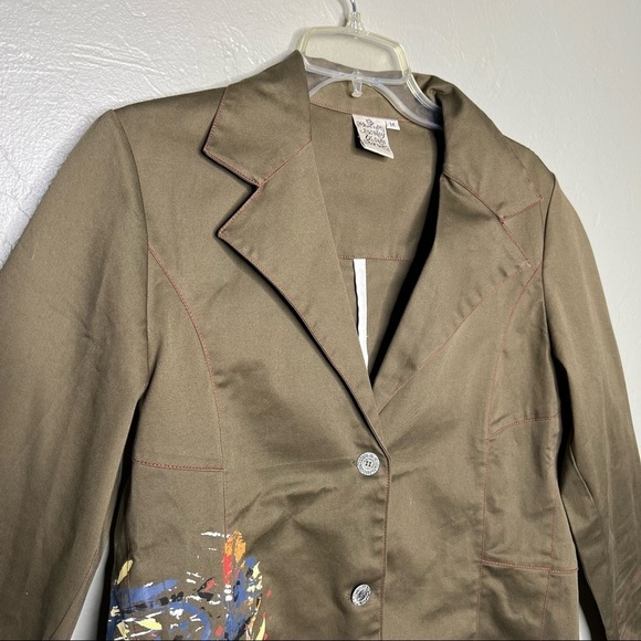 Parsley & Sage Art To Work Front Button Jacket - Picture 3 of 11